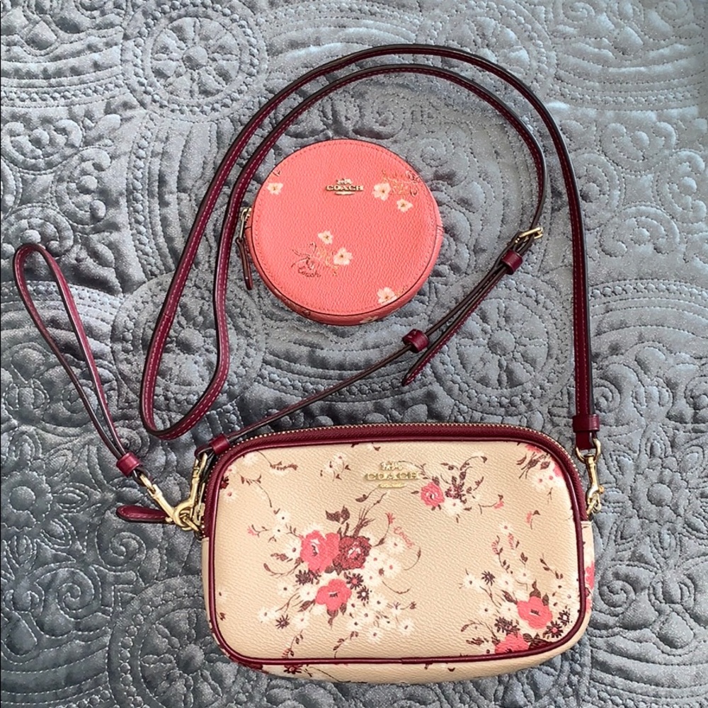 Coach Authentic Beechwood Floral Crossbody/Clutch